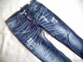 Dsquared dámske slim rifle s elastan tenšie  M