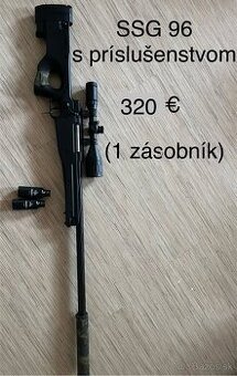 Predám airsoft výbavu od NOVRITSCHA (SSG96, SSP1, SSX23)