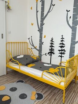Rastúca postel zn.Ikea Minnen yellow