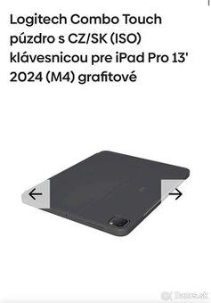 Klávesnica na iPad 13, M4 Logitech combo touch - 1