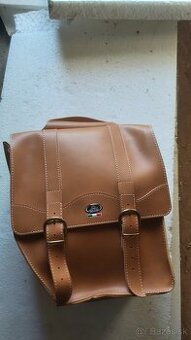 kožená taška na bicykel