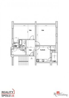 Priestranný 2-izbový byt ideálny na rekonštrukciu Bratislava