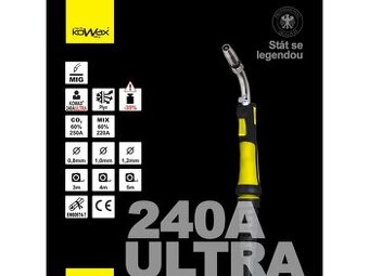 MIG/MAG horák KOWAX ULTRA 240A 4Metre EURO - 1