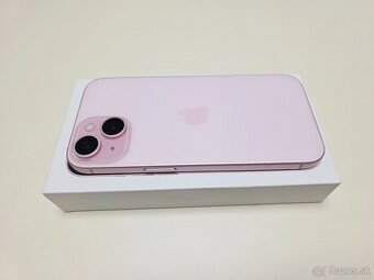 Apple iPHONE 15 PINK 128GB,TOP STAV ,BATERKA 100%