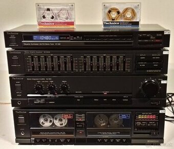 Zostava TECHNICS tuner, equalizer, zosilnovac, 2-deck = A03