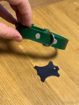 Kvalitný obojok pre psa z pravej talianskej kože