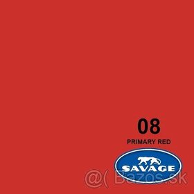 Červené papierové pozadie Savage, šírka 2,7m - 1