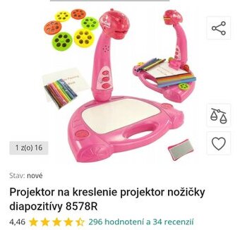 Detský projektor na kreslenie