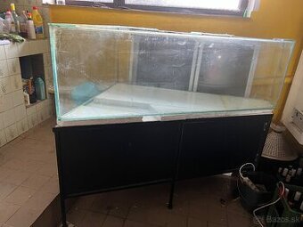 Predám rohové akvárium/terárium 420L
