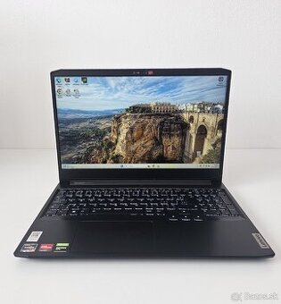 Herný notebook Lenovo Ryzen 5 GTX 1650 RAM 16 GB 120hz
