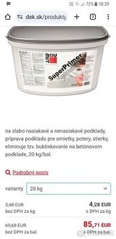 Baumit superprimer adhezny mostik 20kg.