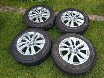 17" ALU 5x 108 orig peugeot,.. zimné 215/65 r17 michelin