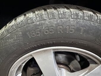Predám disky+pneu 185/65R15 zimné 4ks vw polo