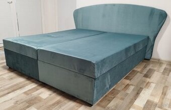 tyrkysova manzelska postel 170x195x48 cm