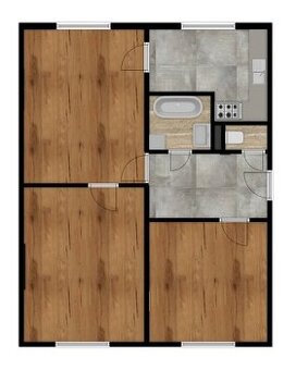 Novo zrekonštr. 3 izb. byt, SÚMRAČNÁ ul. - 1