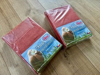 Froté posteľná plachta / nové / 90x200cm 2x