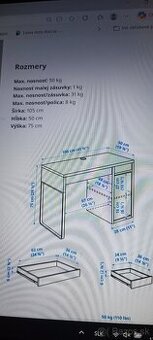 IKEA Písací stol MICKE