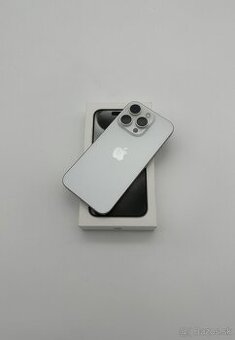 iPhone 15 Pro 128GB White Titanium (90% Batéria) + ZÁRUKA