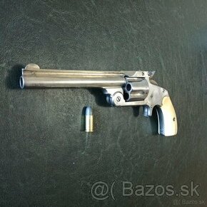 Revolver Smith Wesson 38SW SA s 5" hlavní a bufallo strenky