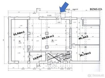 Na prenajom obchodný úriestor 226m2 - Voľný ihned
