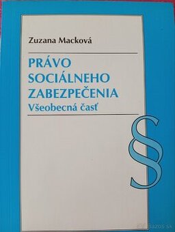 Kniha Právo sociálneho zabezpecenia