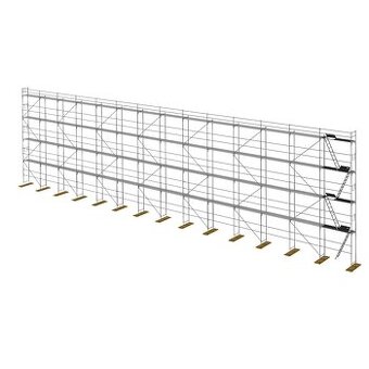 Prodám lešenie L73 sada- 523m2(layher,alfix,bauman)