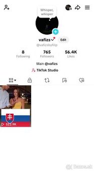 Predam TikTok ucet