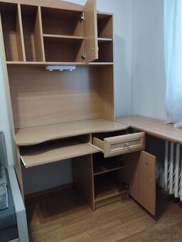 Písací stôl PC+stolík+lampa