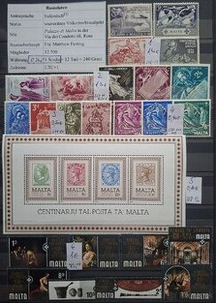 Postove znamky Malta (91poloziek)