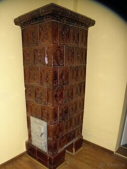 Starozitna kachlova pec, kachle secesia 1915