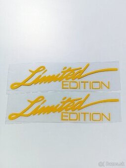 Nové žlté nálepky Limited Edition