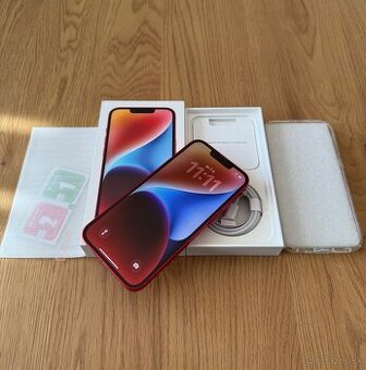 iPhone 14 128 gb Red - komplet príslušenstvo, záruka