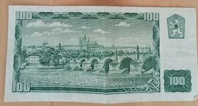 Bankovka v hodnote 100kčs-1961 seriou:X