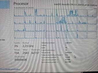 Xenon 16 jadier, 45MB cache, 32GB RAM, GTX 1080