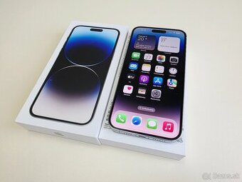 APPLE IPHONE 14 PRO MAX 128GB SILVER TOP STAV ,BATERKA 100%