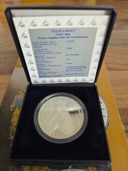 Strieborná minca Hurban Vajanský 200 SK/1997 PROOF