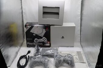 PlayStation Classic – komplet, 20 hier, 2 ovládače, originál