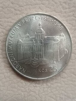 25 koruna 1968/ Národní múzeum v Praze