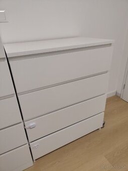Komoda IKEA MALM so 4 zásuvkami biela