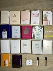 Chanel, Dior, Chloé, … vzorky parfémov
