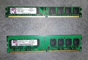 2 x 2 GB RAM Kingston KVR800D2N5/2G