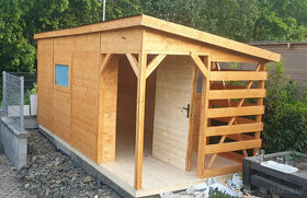 drevený záhradný domček - 1