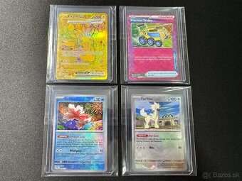 Pokemón Vzácne Karty + 100ks Balíčky s EX + Jumbo - Nové