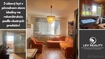 ✨ 3-izbový byt v pôvodnom stave – ideálny na rekonštrukciu
