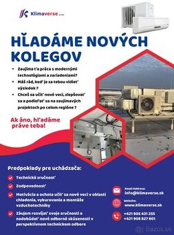 Montér klimatizácií, vzduchotechniky, vodár, kúrenár - 1