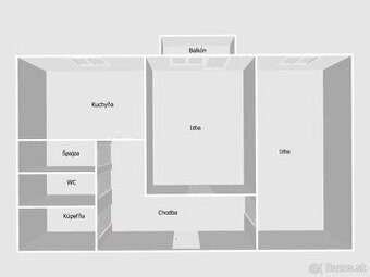Staromestský 2-izbový byt s balkónom / 62,40 m2 / - Žilina
