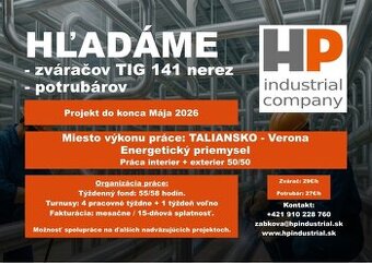 Zvárač TIG a potrubár TALIANSKO