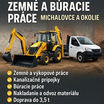 Zemné, búracie a výkopové prace doprava, preprava