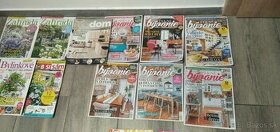 Rôzne časopisy o byvani a zahrade