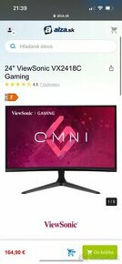 24" ViewSonic VX2418C Gaming